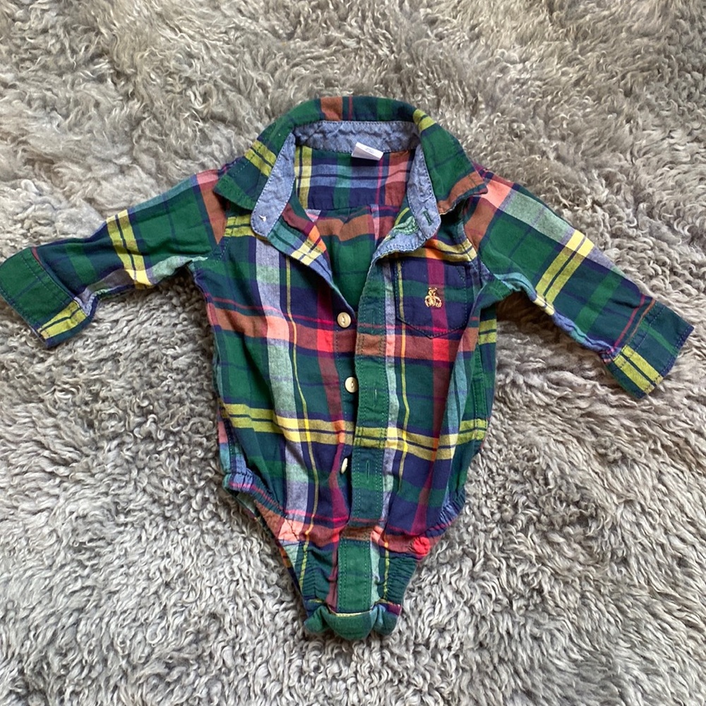 3-6 month button up shirt